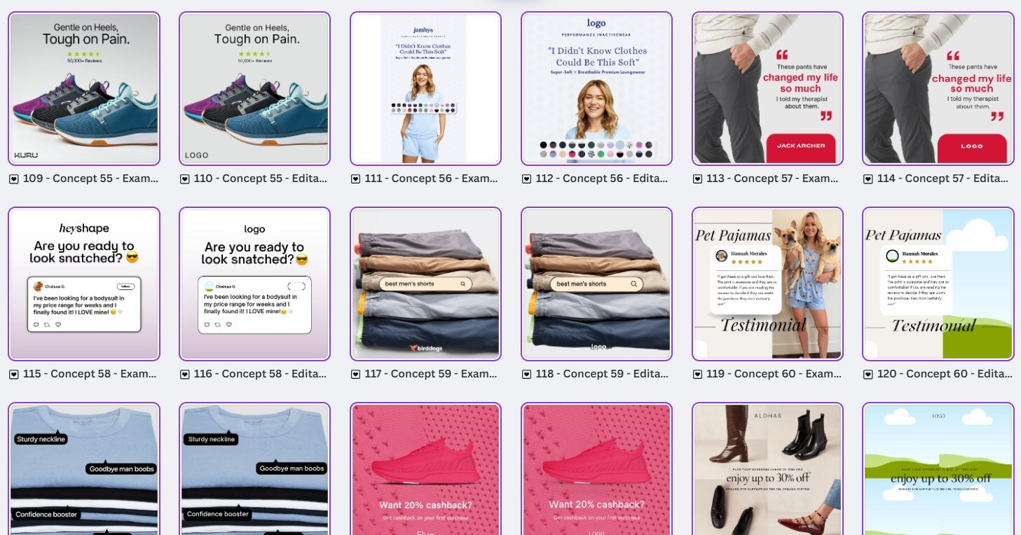 150 Professional Canva Fashion Ad Templates | Ready-to-Use Digital Designs***