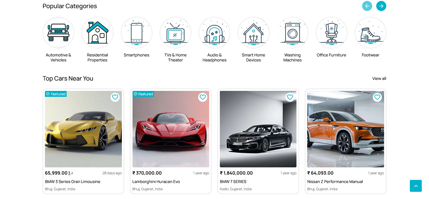 eListing – Classified Ads Marketplace Web + Flutter App | Laravel Admin Panel