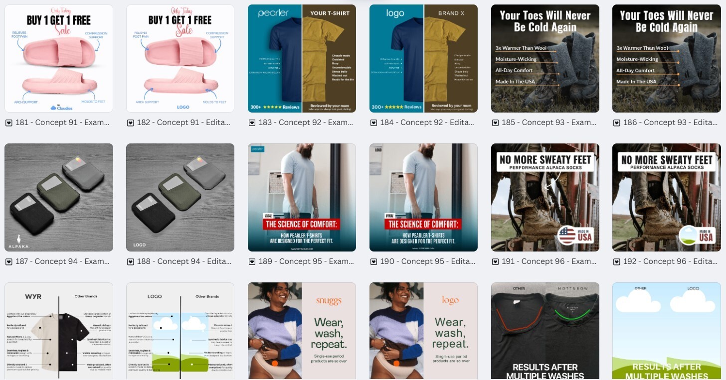 150 Professional Canva Fashion Ad Templates | Ready-to-Use Digital Designs***