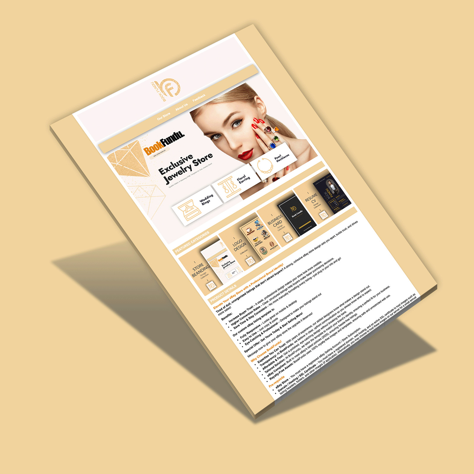 High-Converting eBay Listing Template & Branding Solution | Modern & Responsive