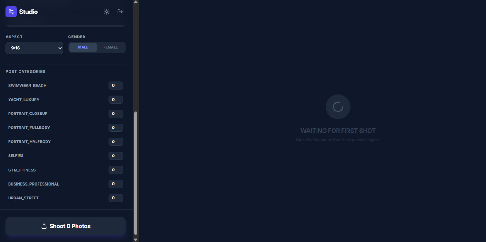 AI Character Generator & Consistent Persona Creator – PersonaShoot AI (Web App)