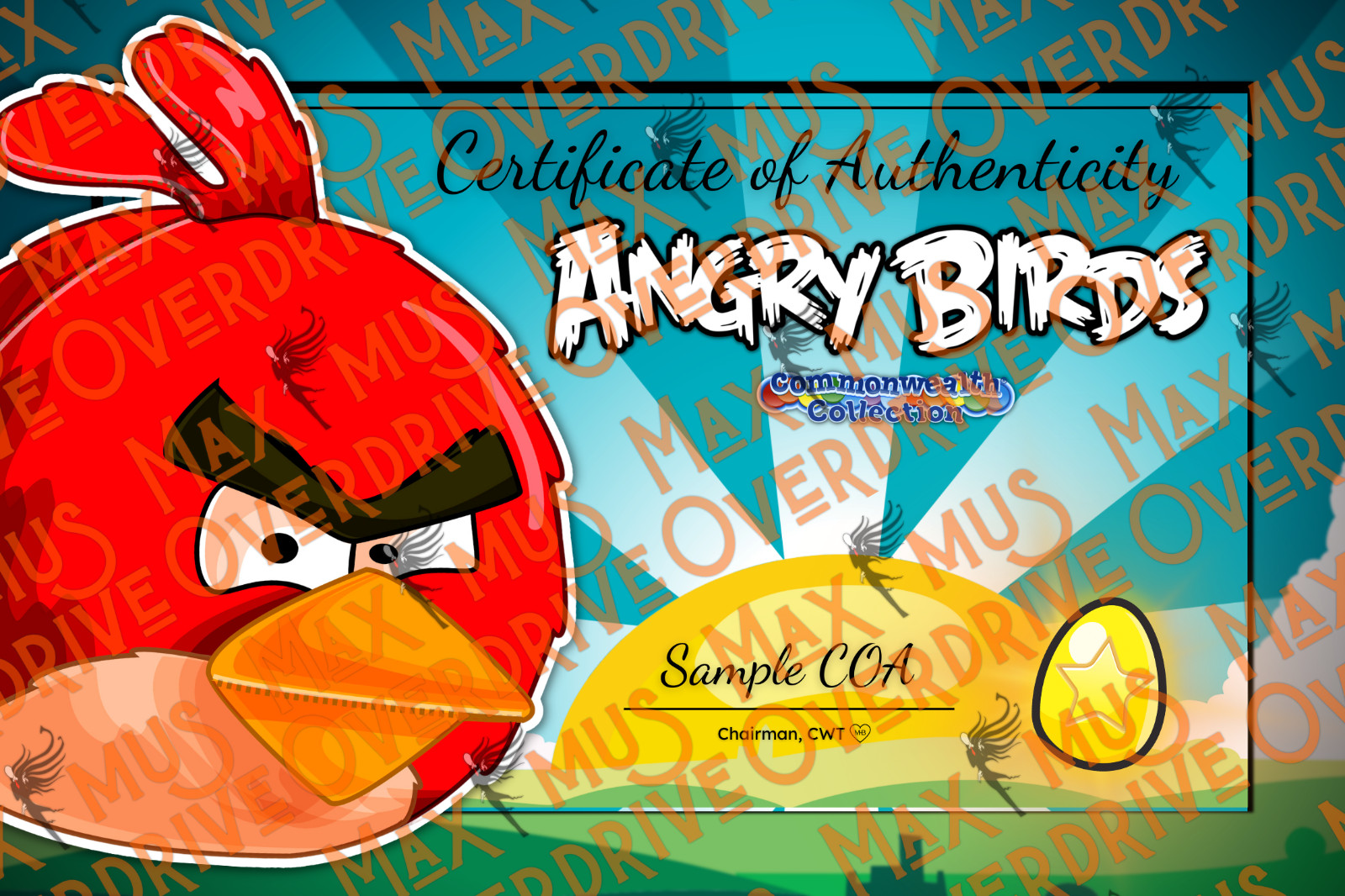 NIB Angry Birds Classic 2″ Lazer Cut Magnets Four Pack | 2011 3″ CWT Collection