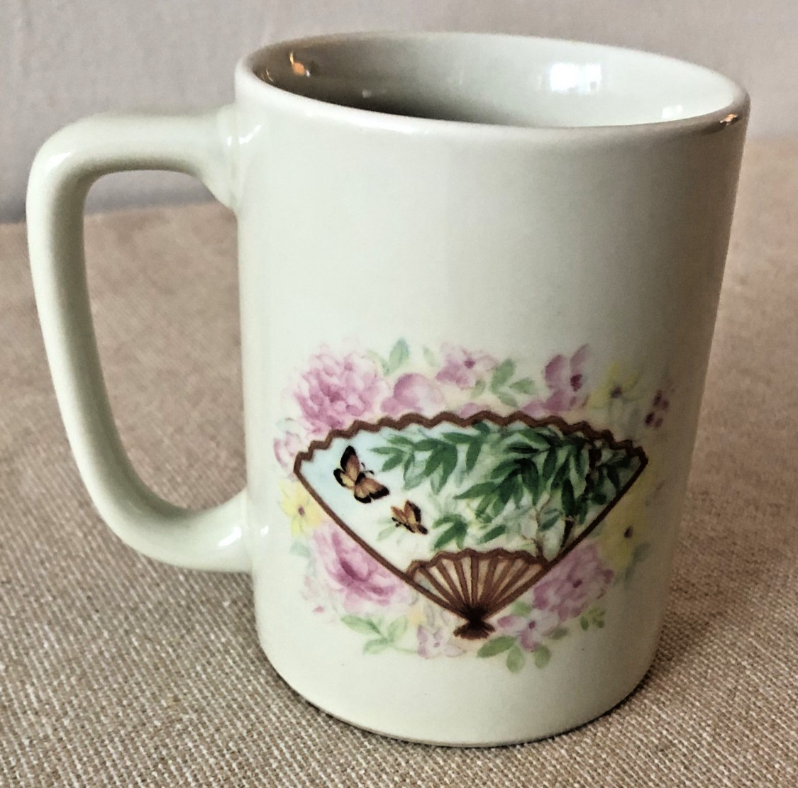 Vintage Otagiri Japan Dog Floral Mug Sunrise Publications Cavalier