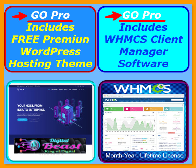 Unlimited Super Alpha Reseller Option GO PRO w/WHMCS-WP Theme of Choice +Bonuses
