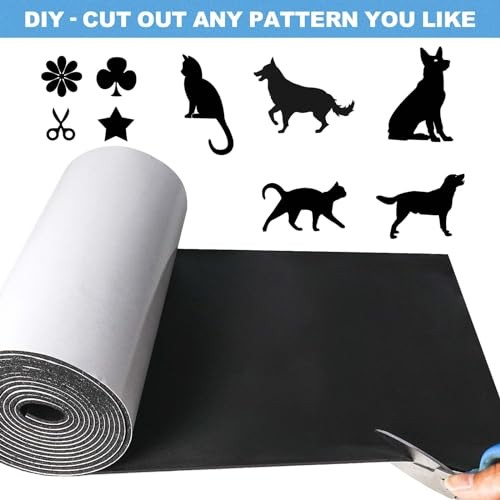 Neoprene Foam Insulation Sheet 1/4″ Thick Adhesive Rubber Roll Soundproof White