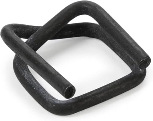 1/2″ Cord Strapping Buckles 100 Pack Heavy Duty Metal Wire Phosphate Coated