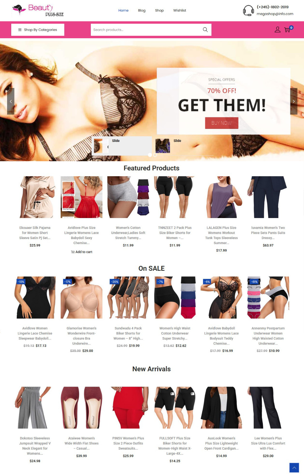 Plus Size Women’s Clothing Store, The Best Amazon Affiliate Website + Free Host