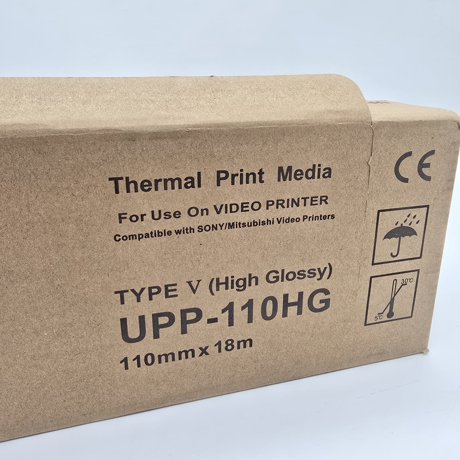 UPP-110HG Ultrasound Thermal Paper 110mm x 18m Sony Mitsubishi 10 Rolls Box