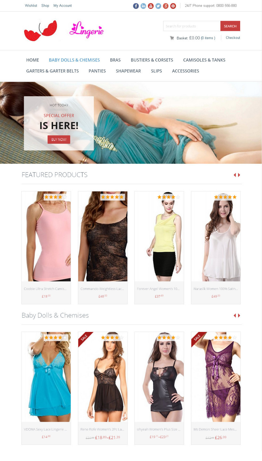 Women’s Lingerie Store – The Best Amazon Affiliate Website + Free Hosting