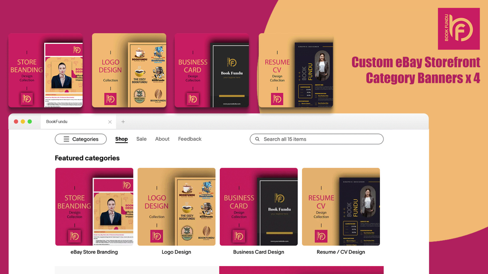 Modern eBay Store Design & Auction Template for Headphones & Audio Gear Sellers
