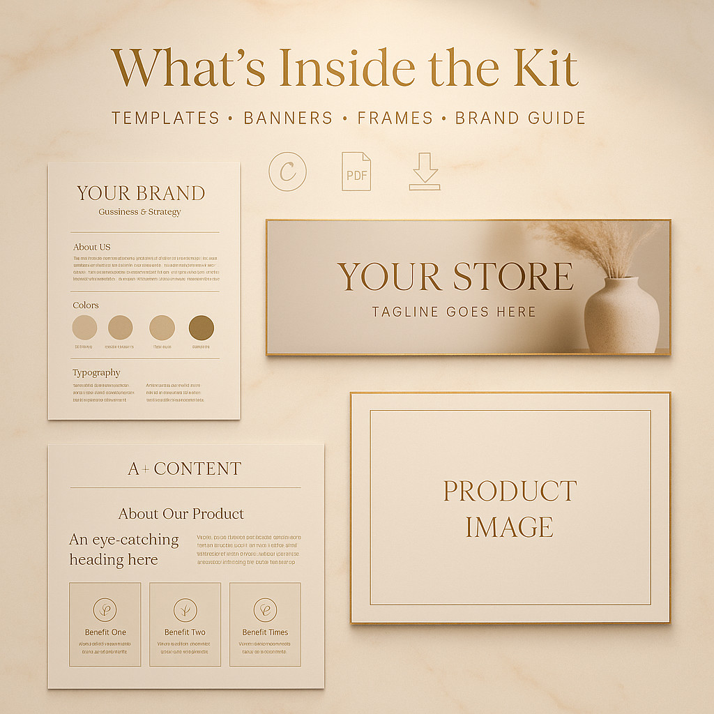 Amazon Store Branding Kit – Canva A+ Content & Product Listing Image Templates