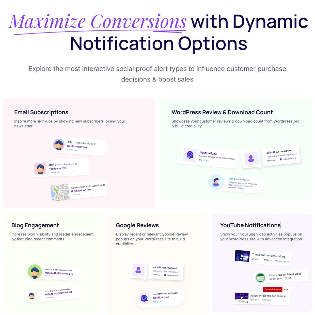 🥷 NotificationX Official License ‒ Lifetime / 1-Year
