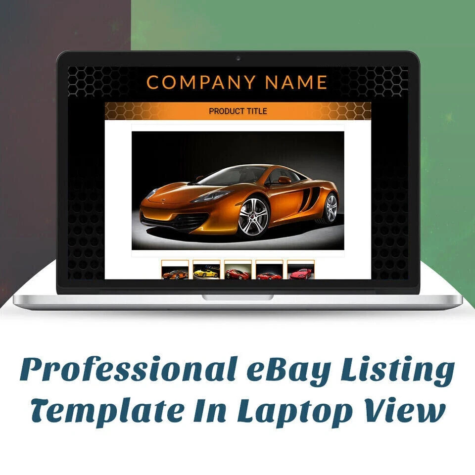 eBay Mobile Responsive Listing Templates Auction Gallery Html for Automobiles