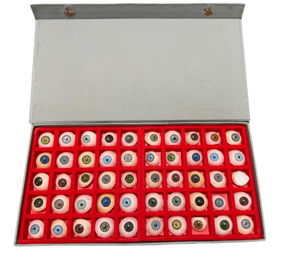 Vintage Human Prosthetic Eye 50 Pc eye Different shade Antique Glass Artificial