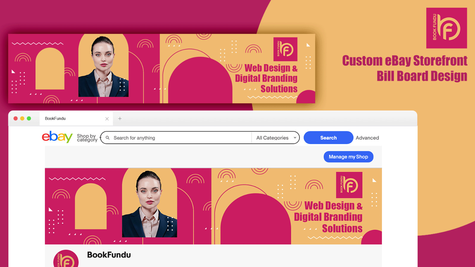 Custom eBay Store Design, HTML Listing Template & Logo Package – Responsive 2025