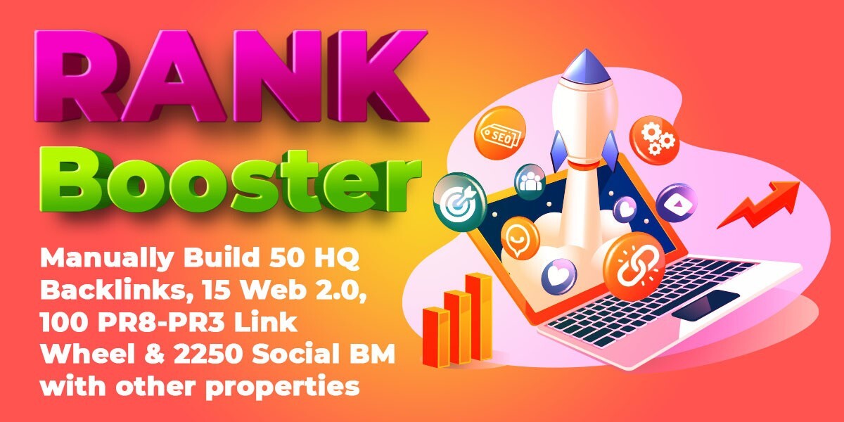 50 DA50 Links + 100 PR1-PR4 Article Directory Backlinks + 2200 Social Bookmarks