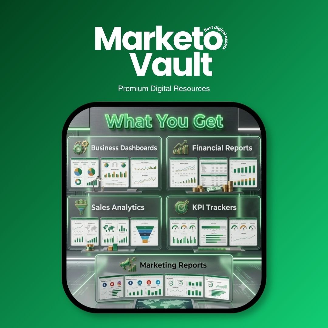 1400+ Excel Dashboard Templates Bundle | KPI Finance Sales Business Reports✅