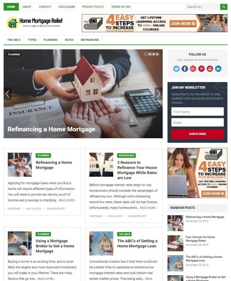 DFY MORTGAGE WORDPRESS THEME+FREE SETUP PRE-DESIGNED BANNERS AND ADS