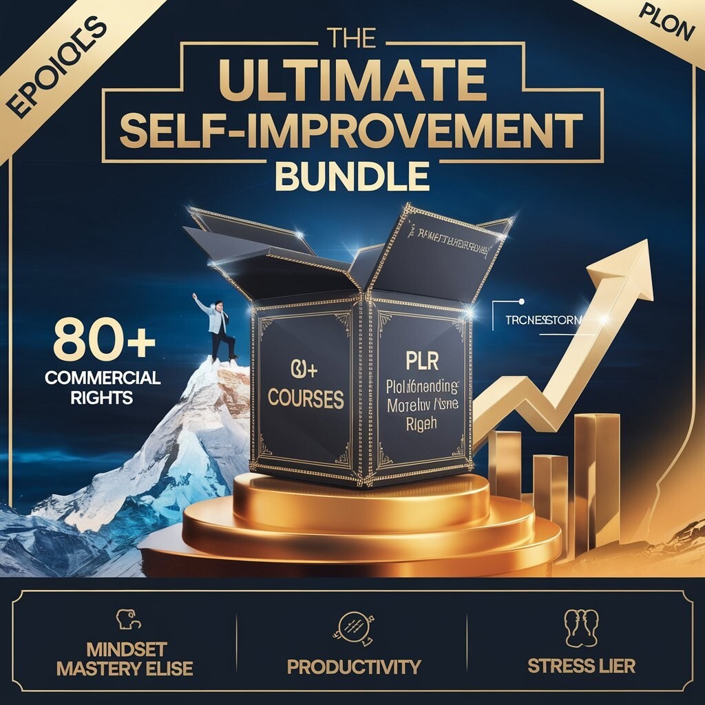 “🔥 Ultimate Self Help Bundle: 80+ Courses for Mindset, Productivity & Success!