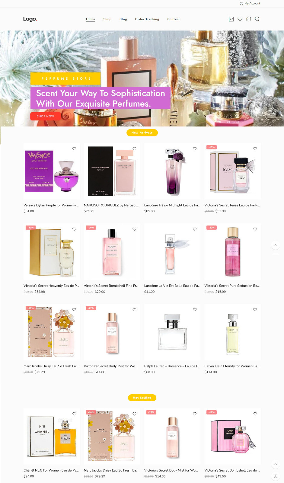 Perfume Store, Amazon Affiliate/Dropship Website