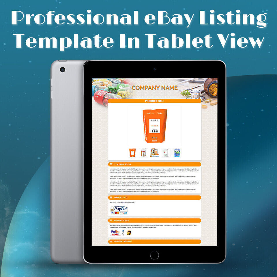 eBay Templates Mobile Responsive eBay Listing Auction Template 2019 https Ready