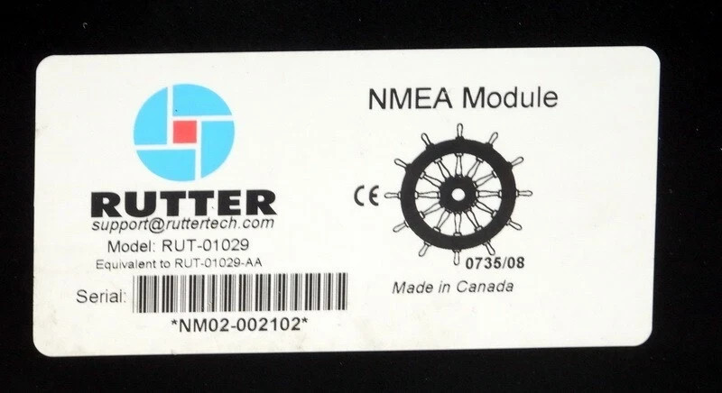 NOS NEW RUTTER TECHNOLOGIES NMEA MODULE MODEL RUT-01029 RUT-01029-AA – CANADA