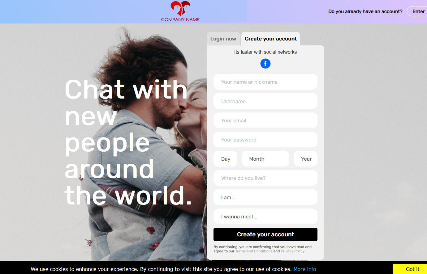 Premium Dating Website + Free Hosting