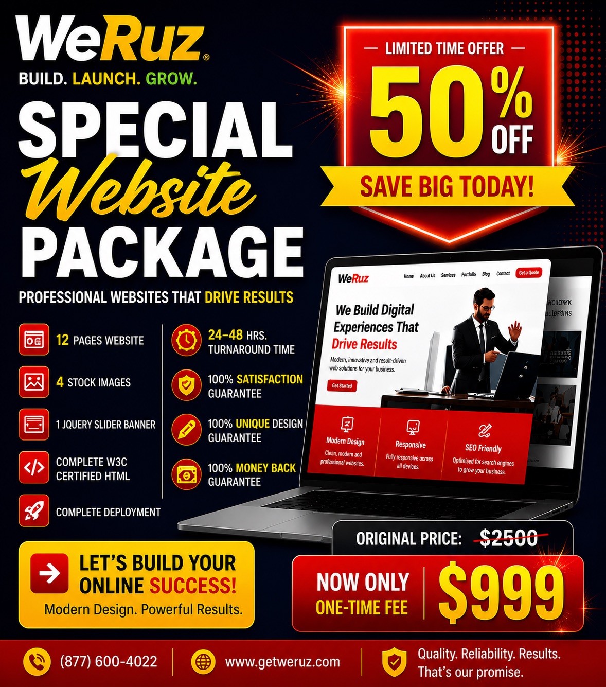 WeRuz Special Website Package – Professional Website Service