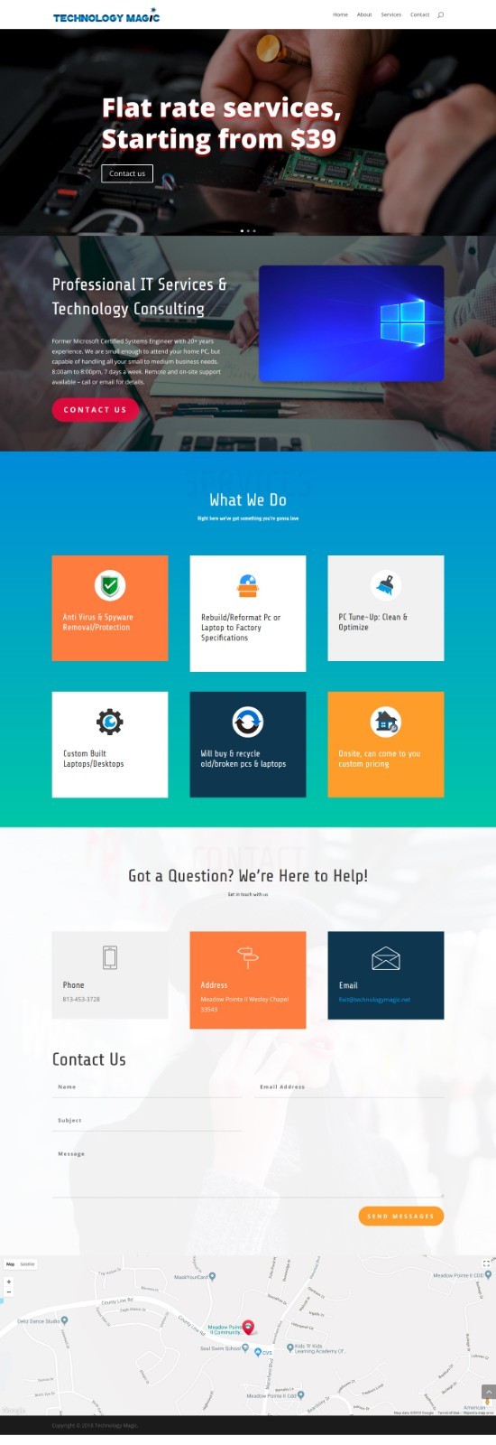 Website Web Design Four pages Web Site Design