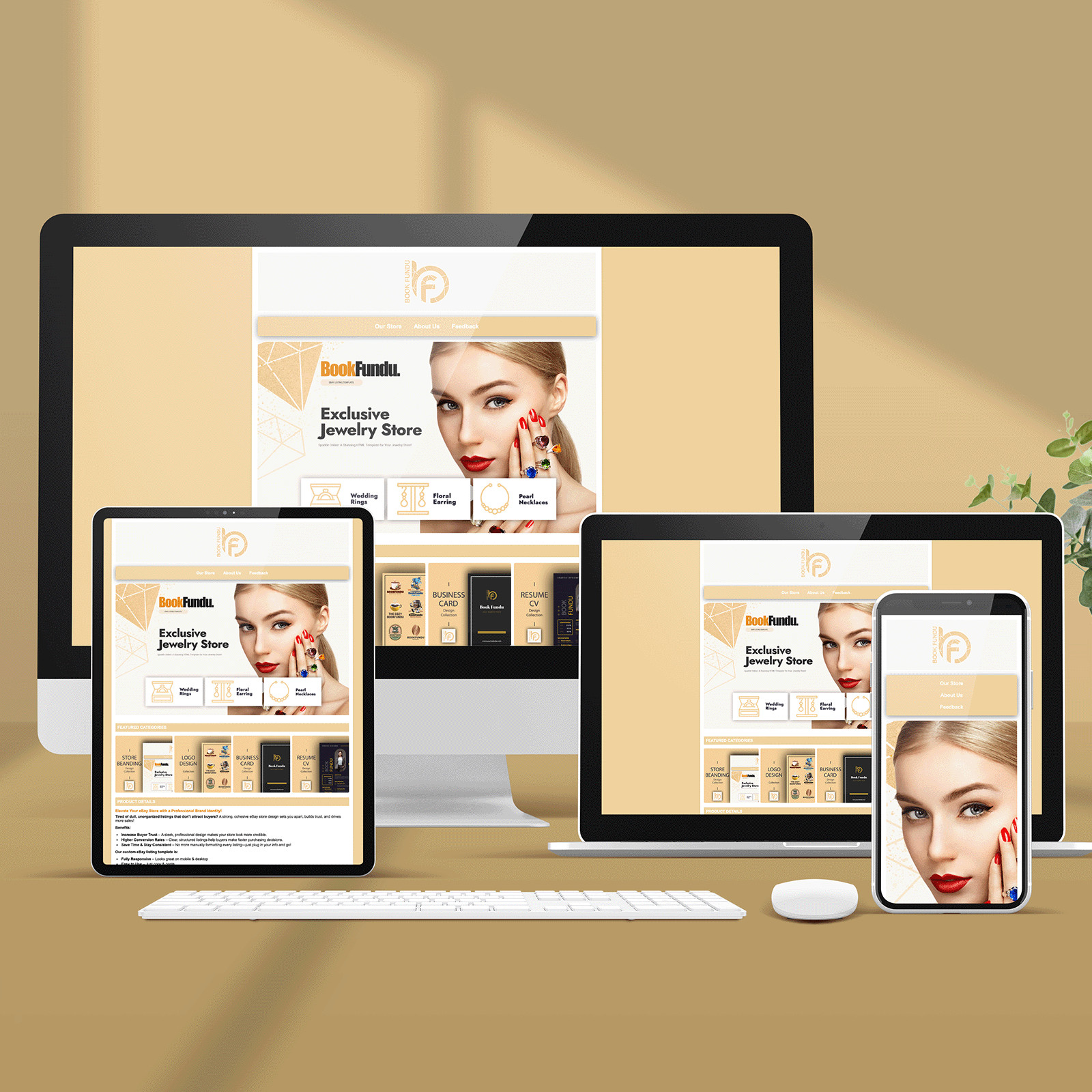 High-Converting eBay Listing Template & Branding Solution | Modern & Responsive