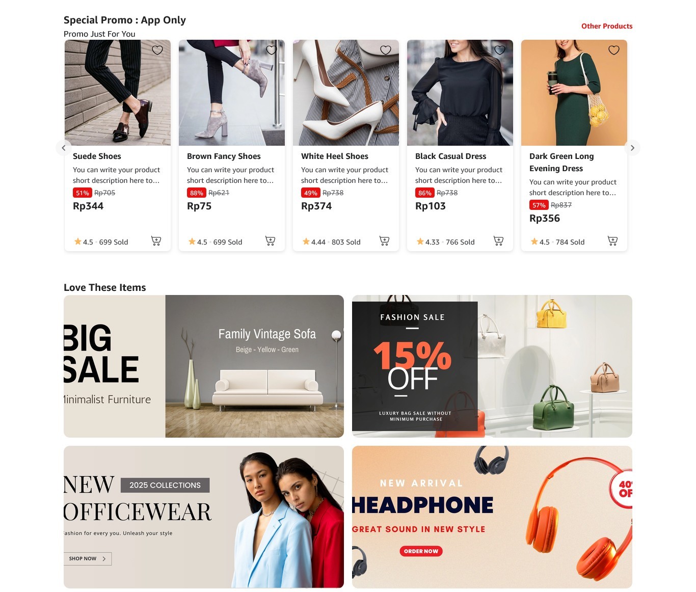 MalloraSHOP WooCommerce Flutter App | Android + iOS | eCommerce Store App