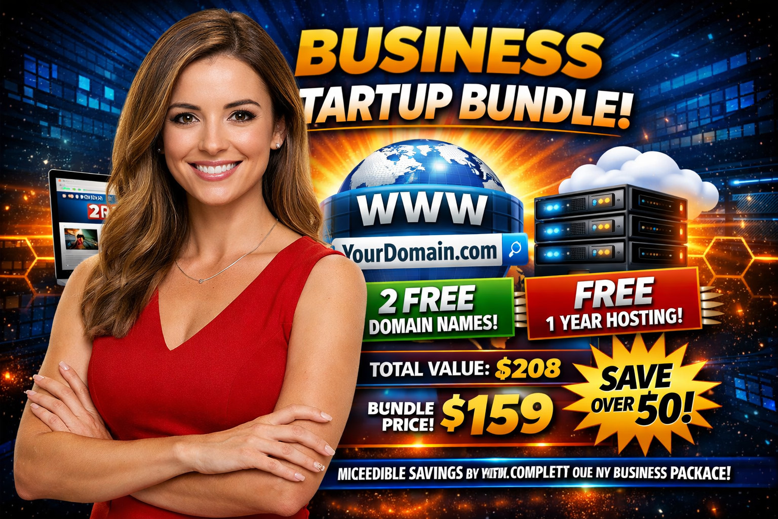 2, $45 Websites + 2 Domains + Hosting For Both Included! 🔥 *STARTUP BUNDLE*