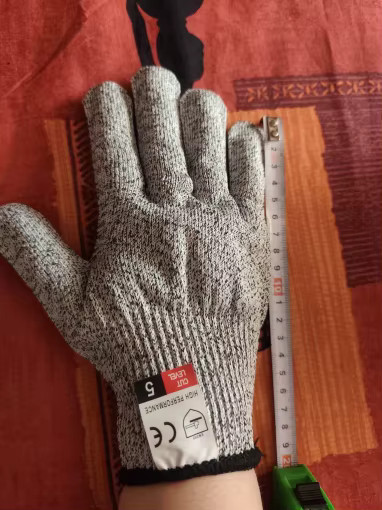 Work Gloves Cut Resistant Level 5 Safety Gloves Touchscreen for Men Women 2 Pair