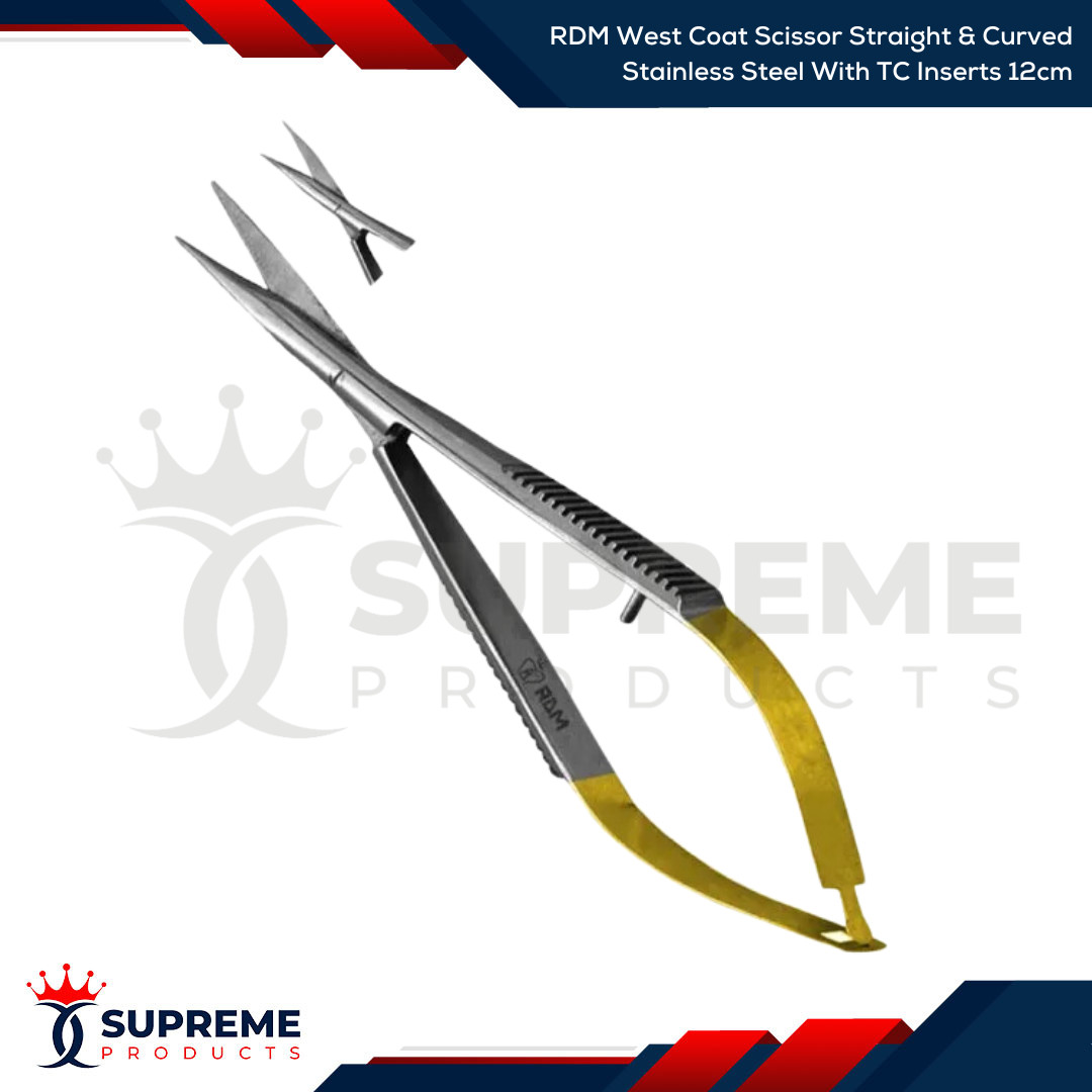 RDM West Coat Straight & Curved Stainless Steel TC Eye Micro Noyes Inserts 12cm