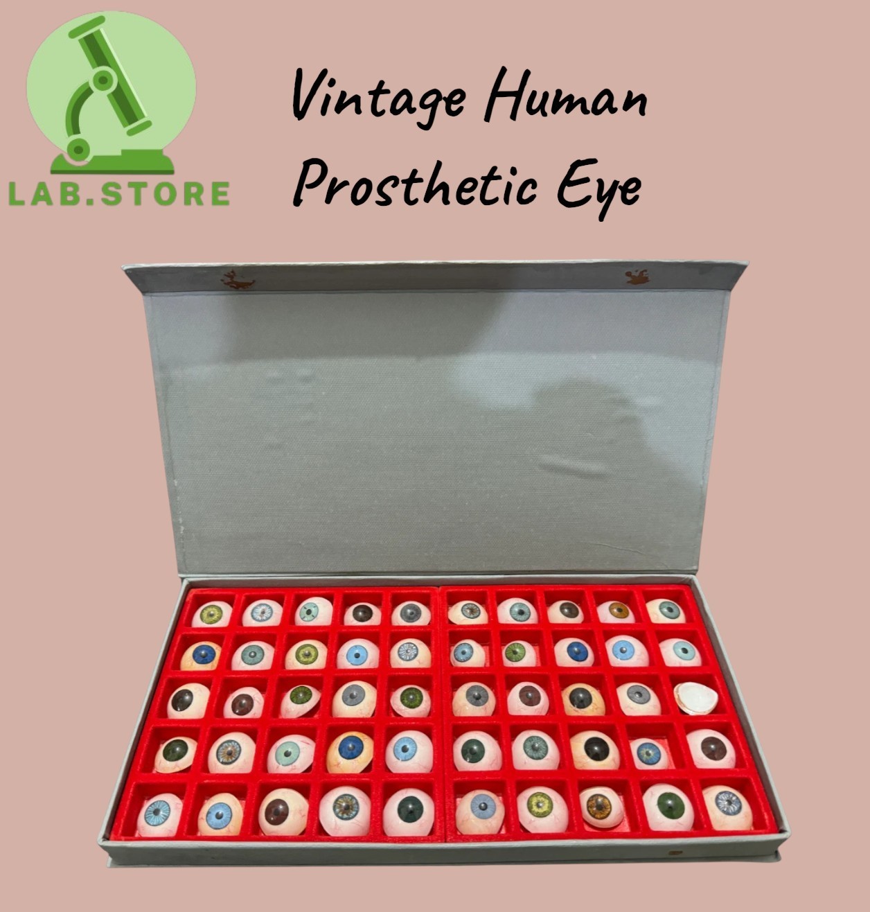 Vintage Human Prosthetic Eye 50 Pc eye Different shade Antique Glass Artificial