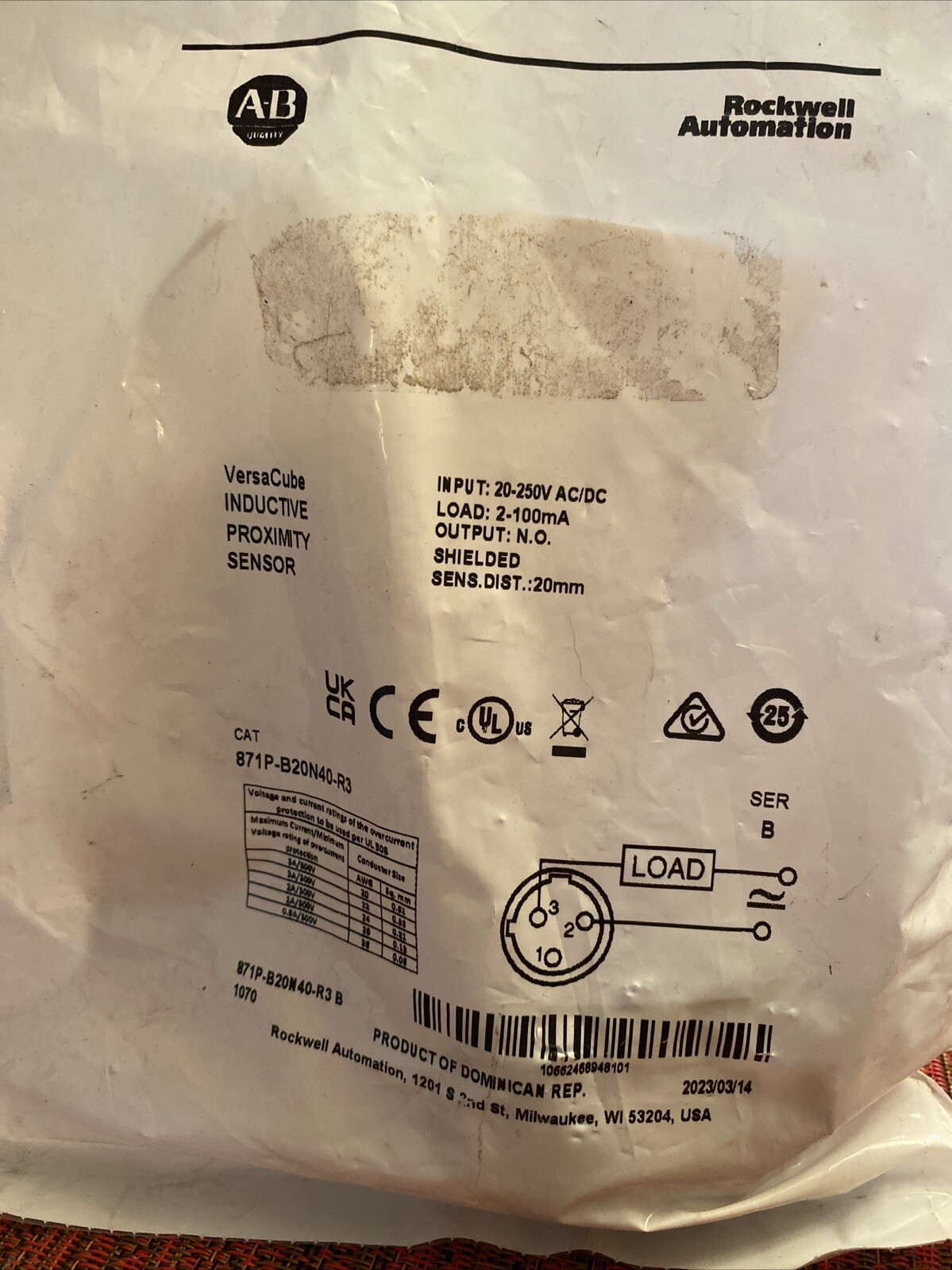 Cat 871P-B20N 40–R3