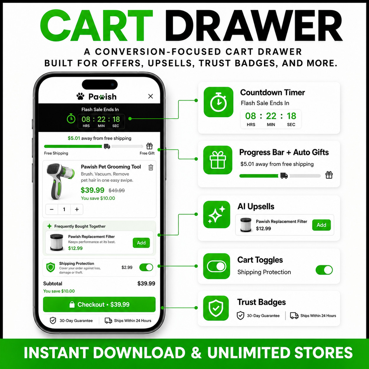 High-converting Shopify theme for pet product stores