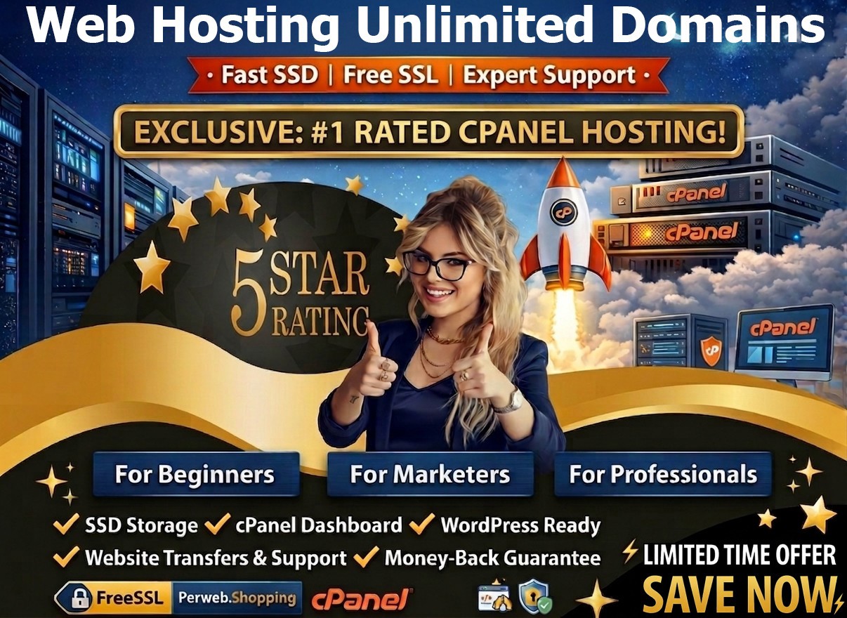 Web Hosting Unlimited Domains – 🌍 Super Fast SSD, SSL & Emails – Only $14.99/Yr