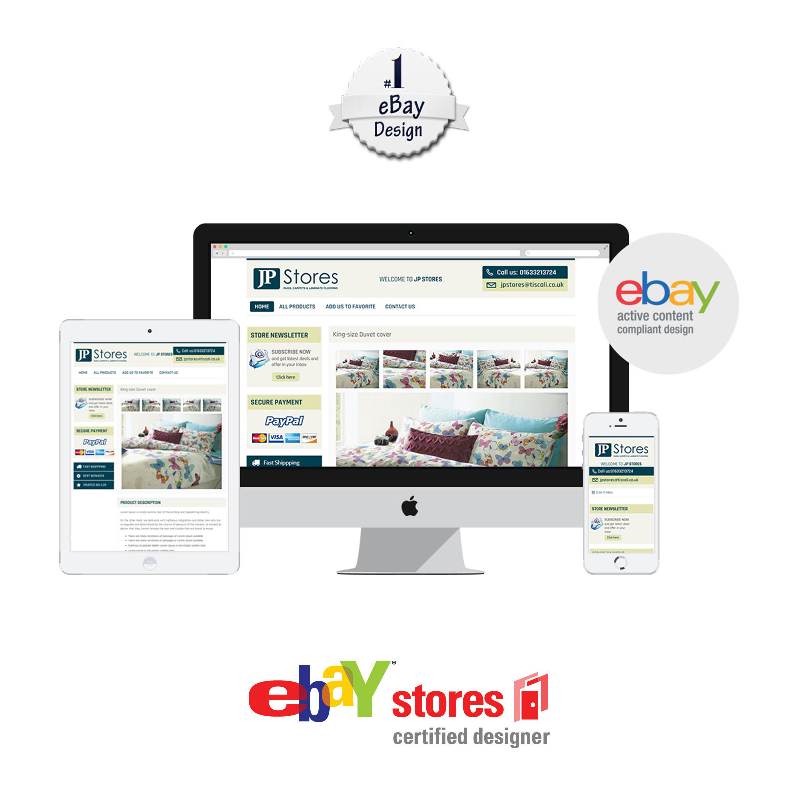 eBay Store Design Template Shop Custom Responsive Listing Https Mobile Custom