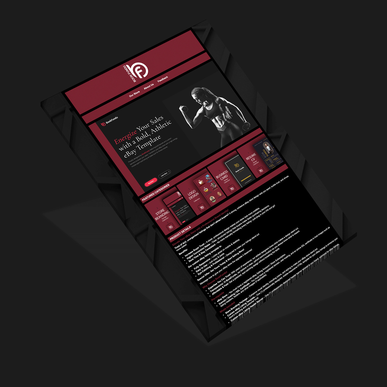 Custom eBay Store Design + Auction Listing Template | Pro Billboard & Banners