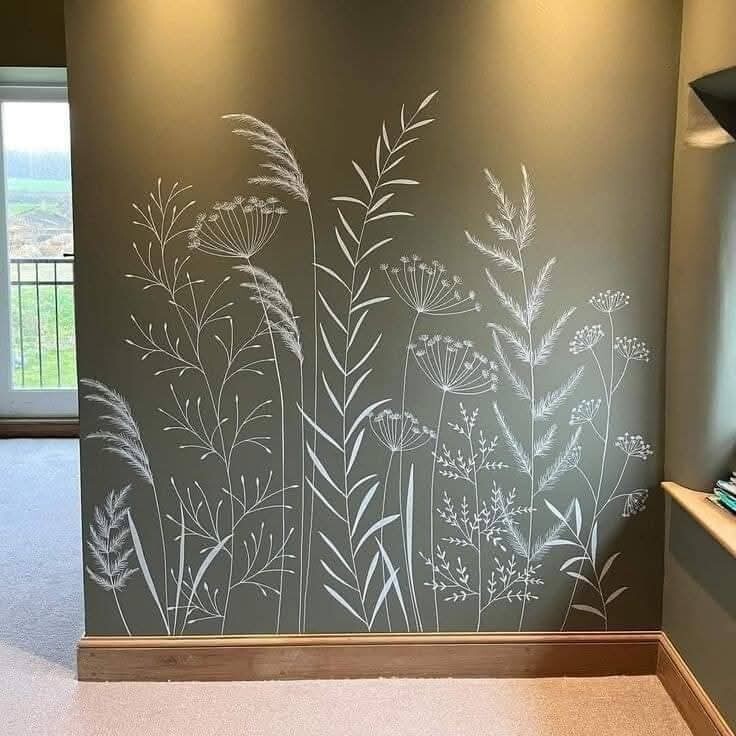 Wall accent ideas, wall art ideas, wall color theme, home decors and accents