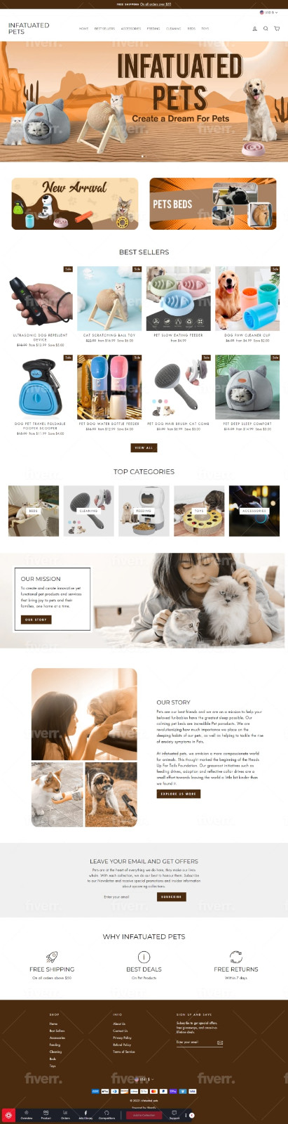 Print on demand shopify store with Printful 200+ products with premium theme POD