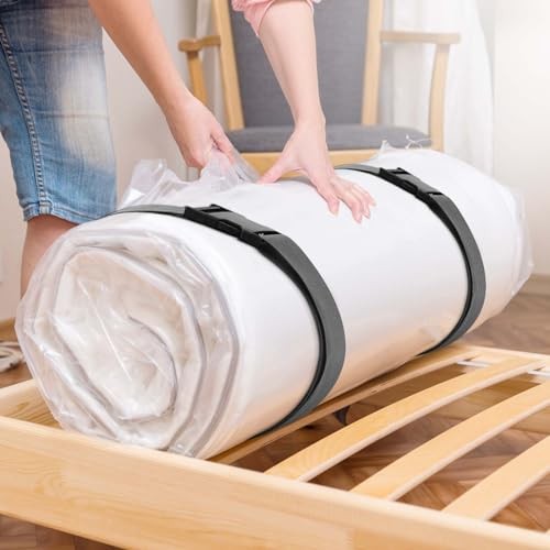 2 Pack Mattress Moving Straps Adjustable Packing Belts for Twin & Full Size 60in