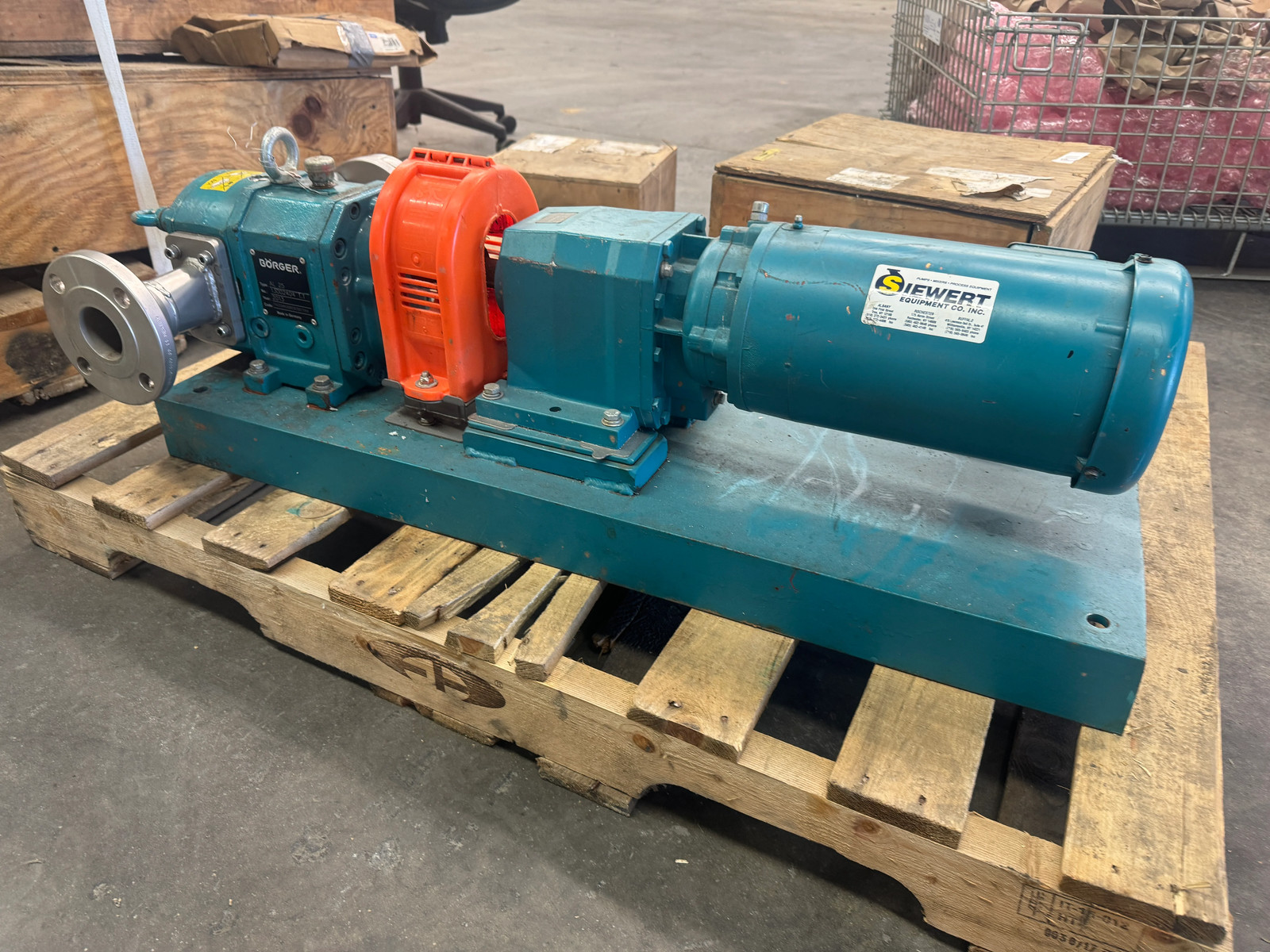 Borger Rotary Lobe Pump AL 25 2 In. 150 Lb. ANSI Flange