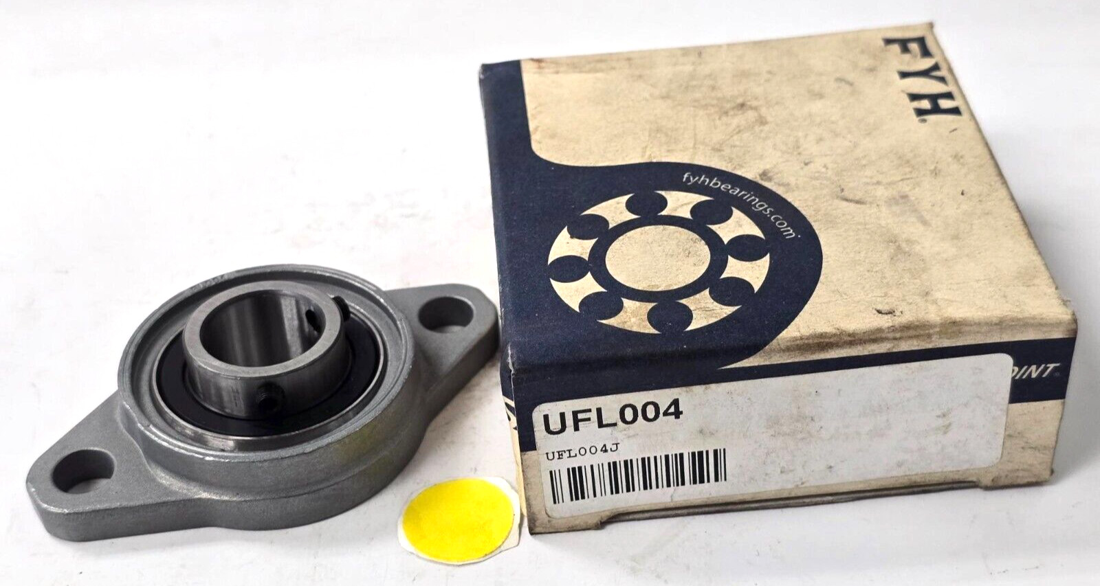 FYH UFL004 FLANGE-MOUNT BALL BEARING UNIT; I.D. 20MM; O.D. 55MM; L. 90MM