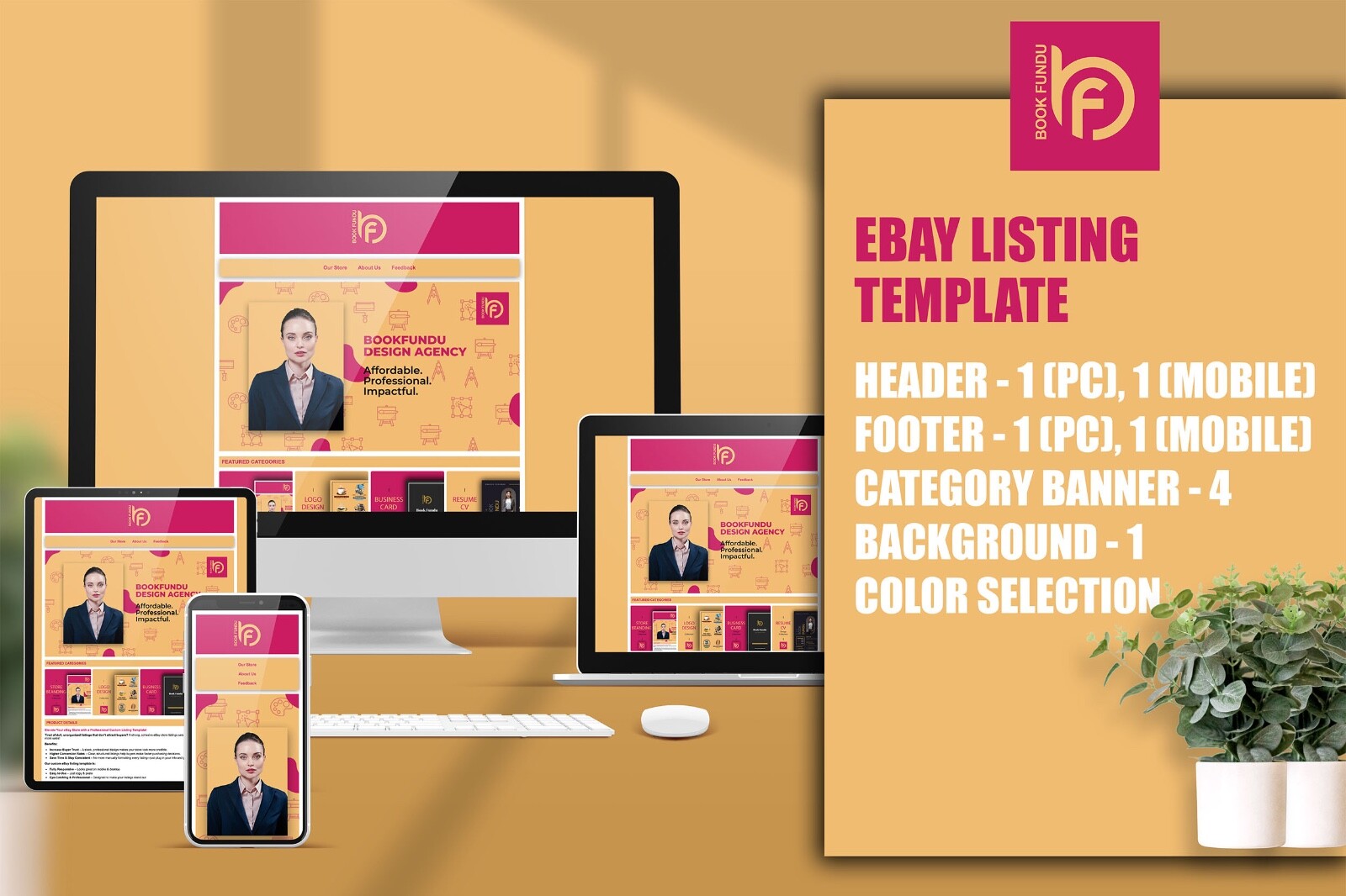 Custom eBay Template for Skincare & Cosmetic Listings – Modern Design – 2025