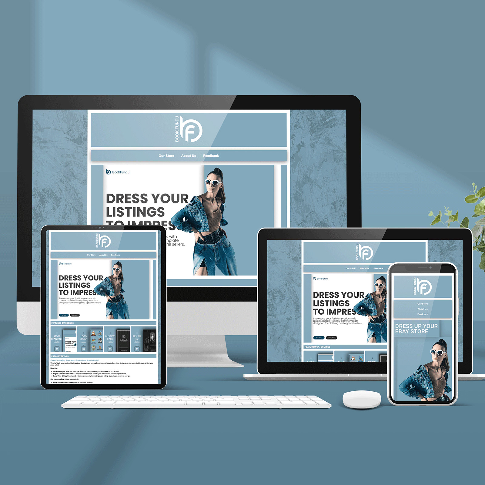 Custom eBay HTML Auction Listing Template | Responsive, Modern & Easy to Use
