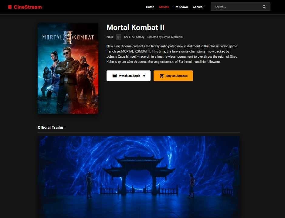 Fully Automated Movie & TV Show Streaming Website – Amazon, iTunes Affiliate