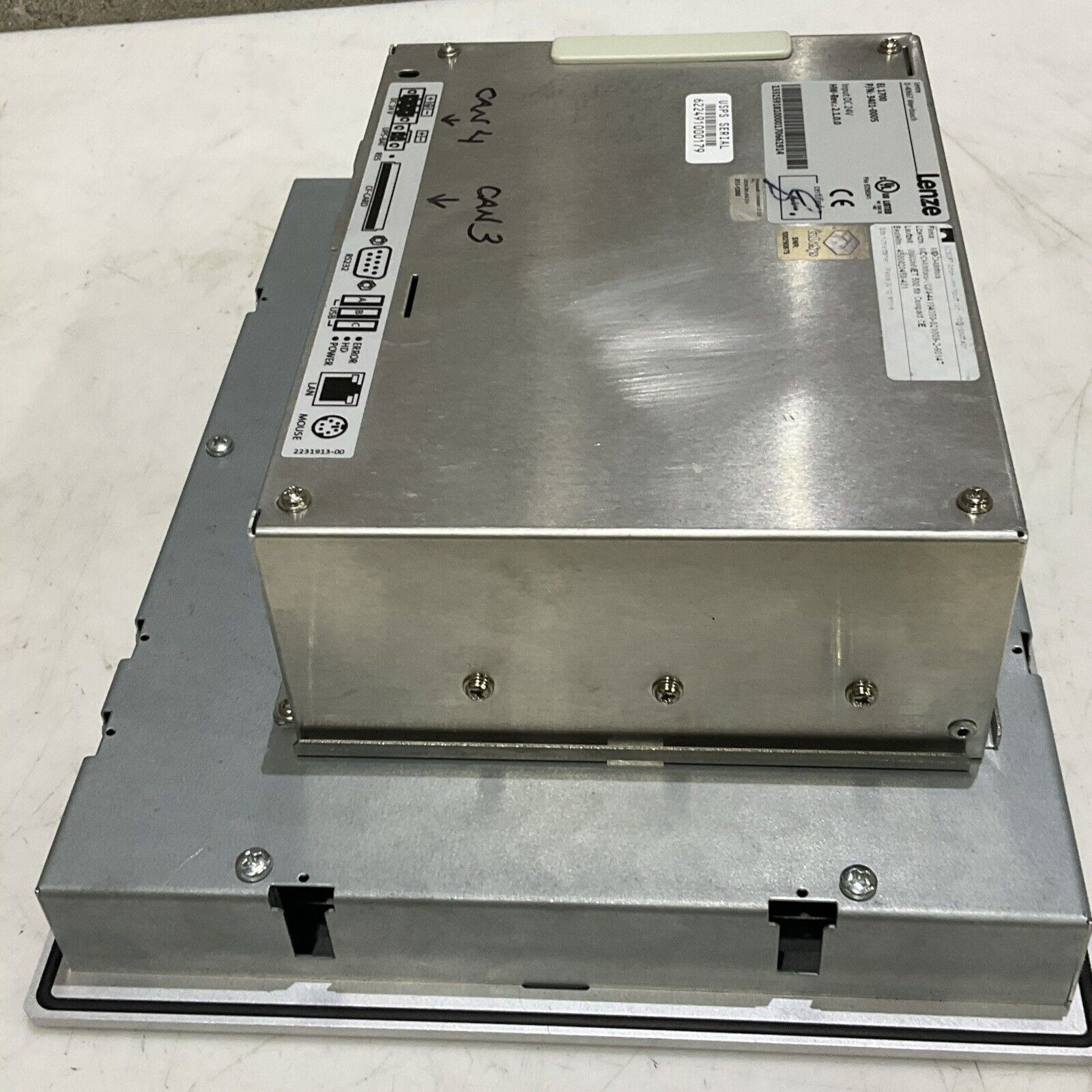 LENZE 3401-0005 OPERATOR INTERFACE TOUCHSCREEN EL 1700 U3S