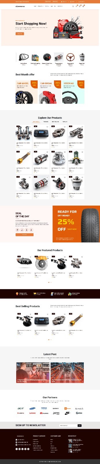 Amazing Automobile Store Website Free Installation + Free Hosting
